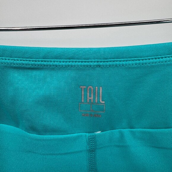 Tail Tennis Golf Skort Womens Large‎ Green Blue Polyester Sheer Trim Pockets - Picture 7 of 7